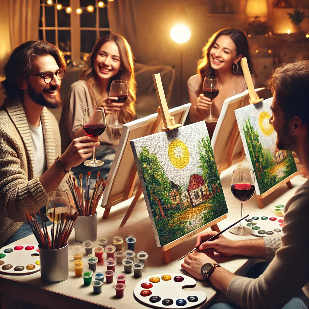 How to Host the Perfect Paint & Wine Night with Friends 🎨🍷