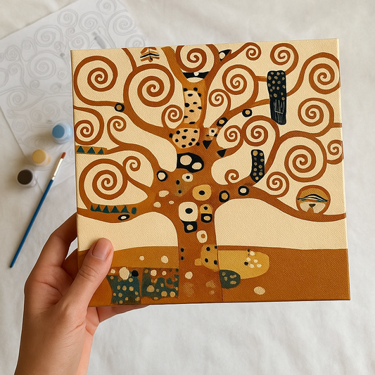 Tree of Life Mini Paint By Numbers Kit 20 x 20 cm Relaxing Creative Art