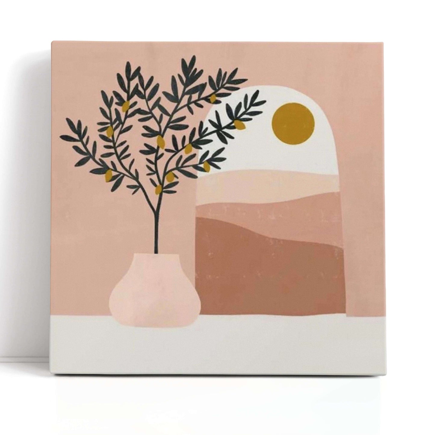 Olive Tree small framed paint by numbers kit for adults 20x20 cm