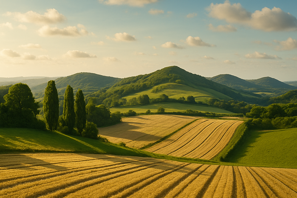 Rolling Hills Paint by Numbers: Inspired by the Surrey Hills – Mini Paint by Numbers UK