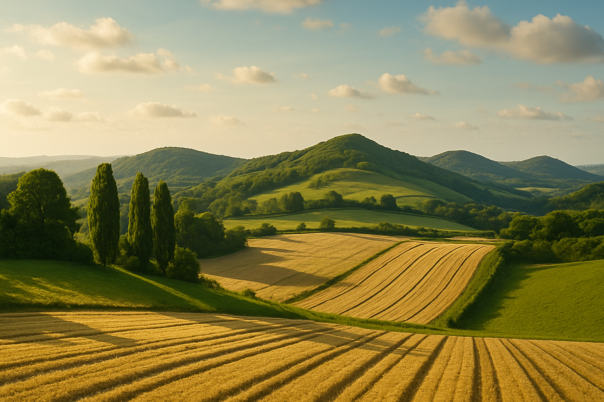 Rolling Hills Paint by Numbers: Inspired by the Surrey Hills – Mini Paint by Numbers UK