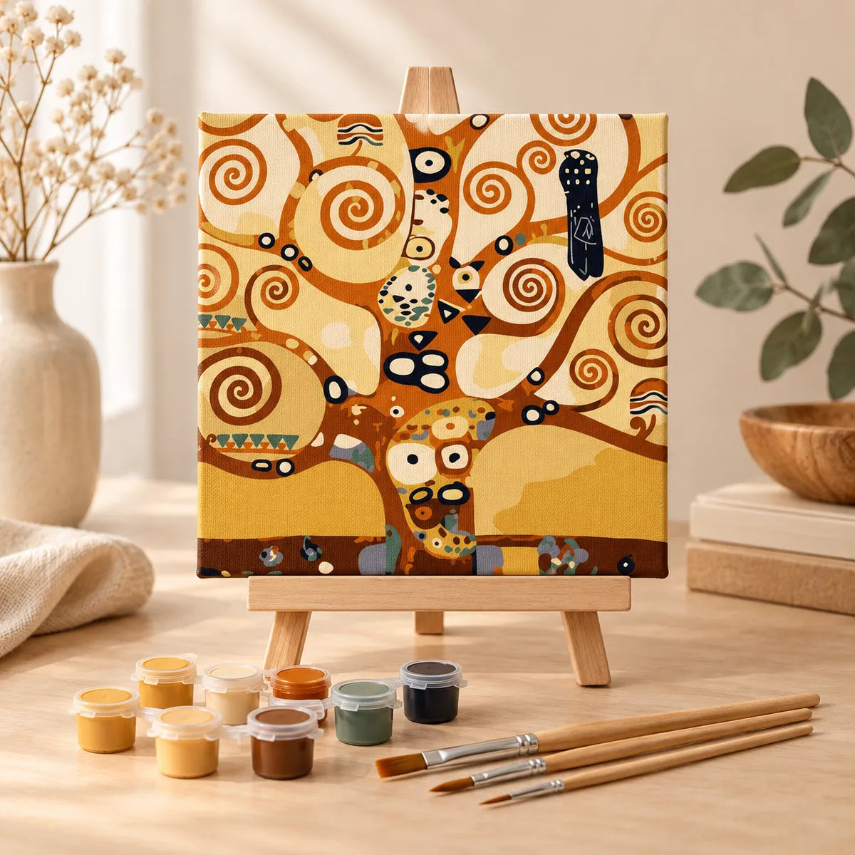 Gustav Klimt Tree of Life paint by numbers kit, part of the four-piece Klimt paint by numbers set