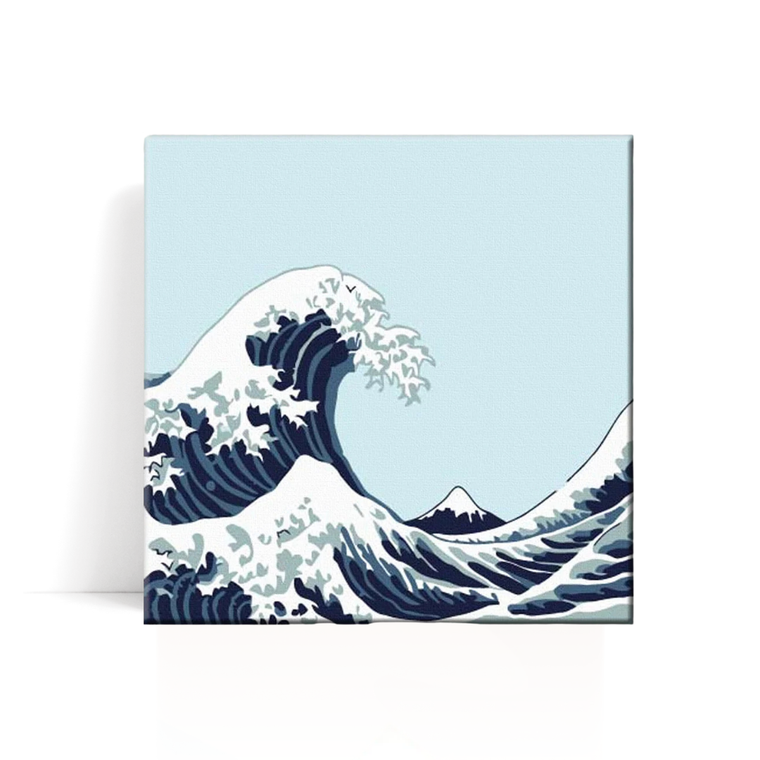 blue wave magic paint by numbers kit for adults
