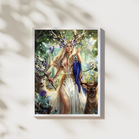 FOREST FAIRY - premium paint by numbers with double paint, brushes and high quality canvas