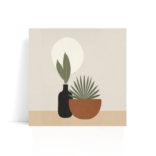minimalist botanical small framed paint by numbers kit