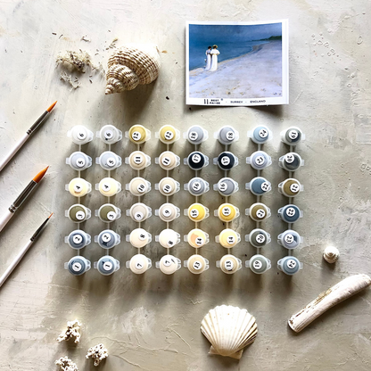 Dolphins Paint by Numbers for Adults | Relaxing Ocean Art Gift | Mini Paint by Numbers UK