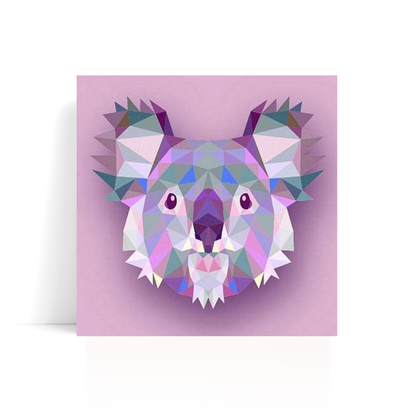 Koala Dreams paint by numbers kit with framed canvas