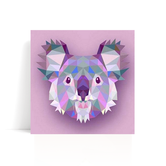 Koala Dreams paint by numbers kit with framed canvas