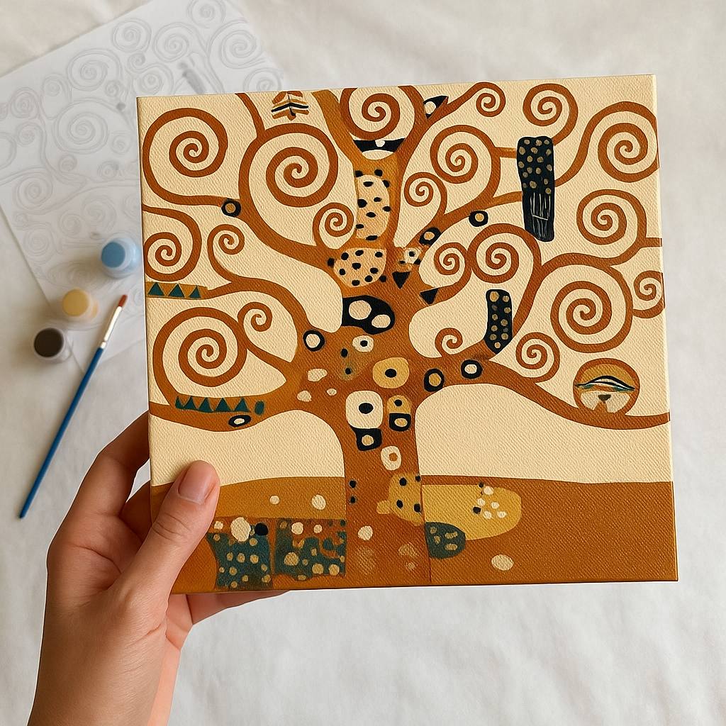 Tree of Life Mini Paint By Numbers Kit 20 x 20 cm Relaxing Creative Art