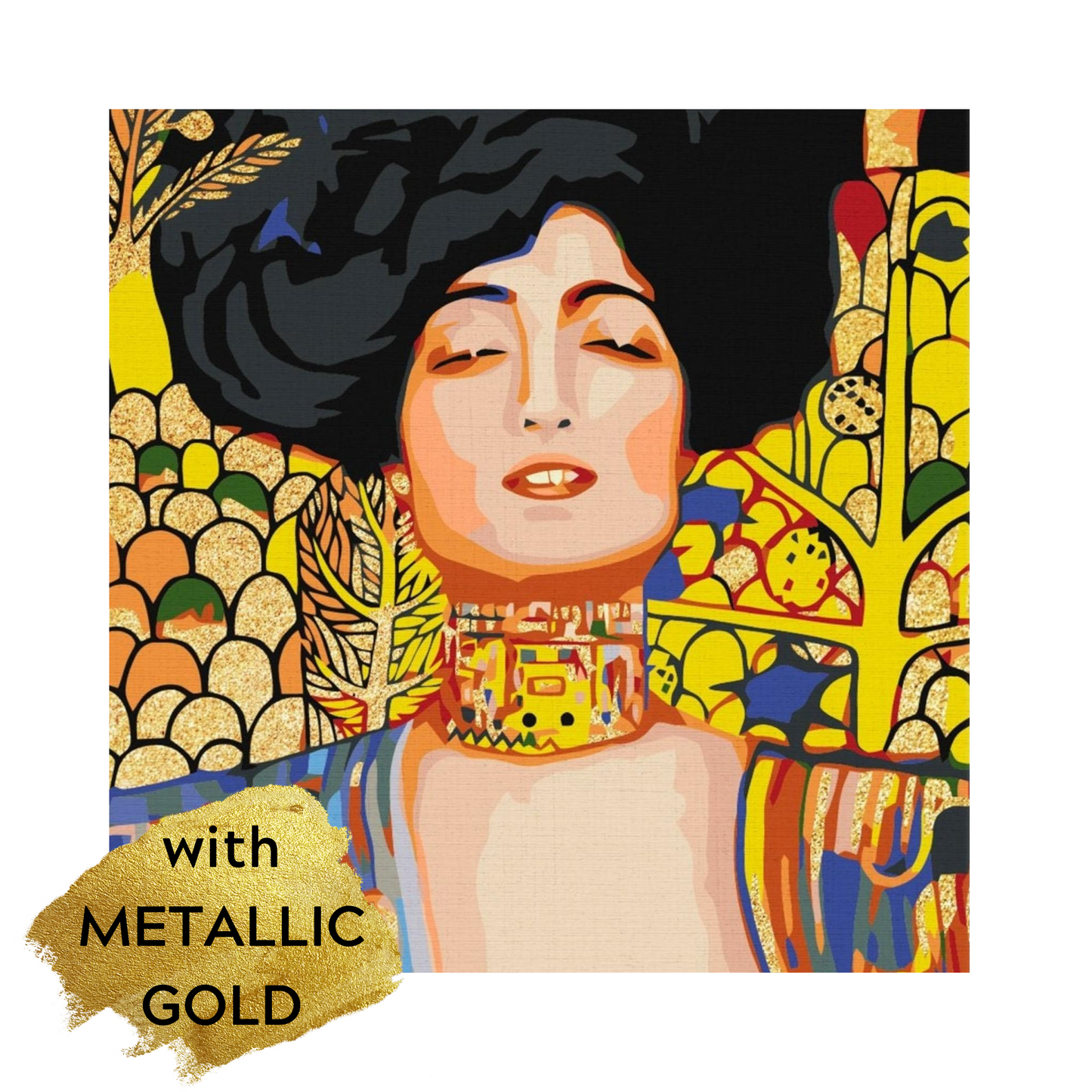 JUDITH by Klimt with metallic paint